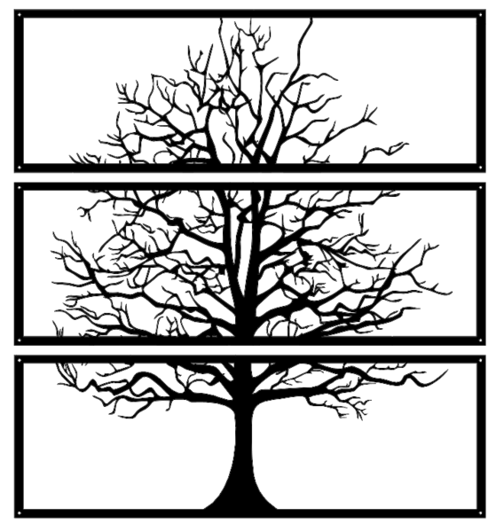Metal Wall Art Panel / Decor - Tree of Life
