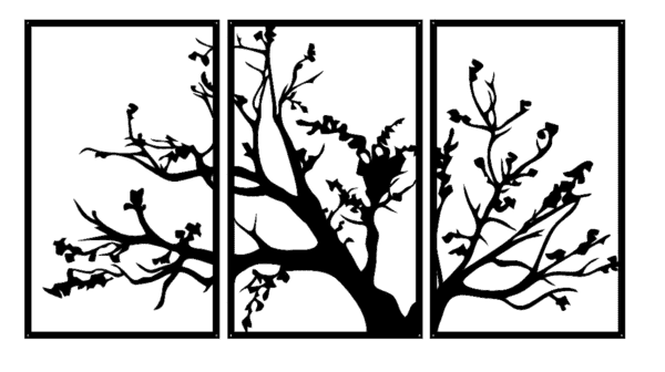 Metal Wall Art Panel / Decor - The Tree of life